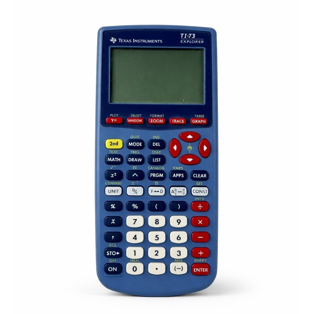 Texas Instruments TI-73 Explorer Graphing Calculator Blue Middle School Math
